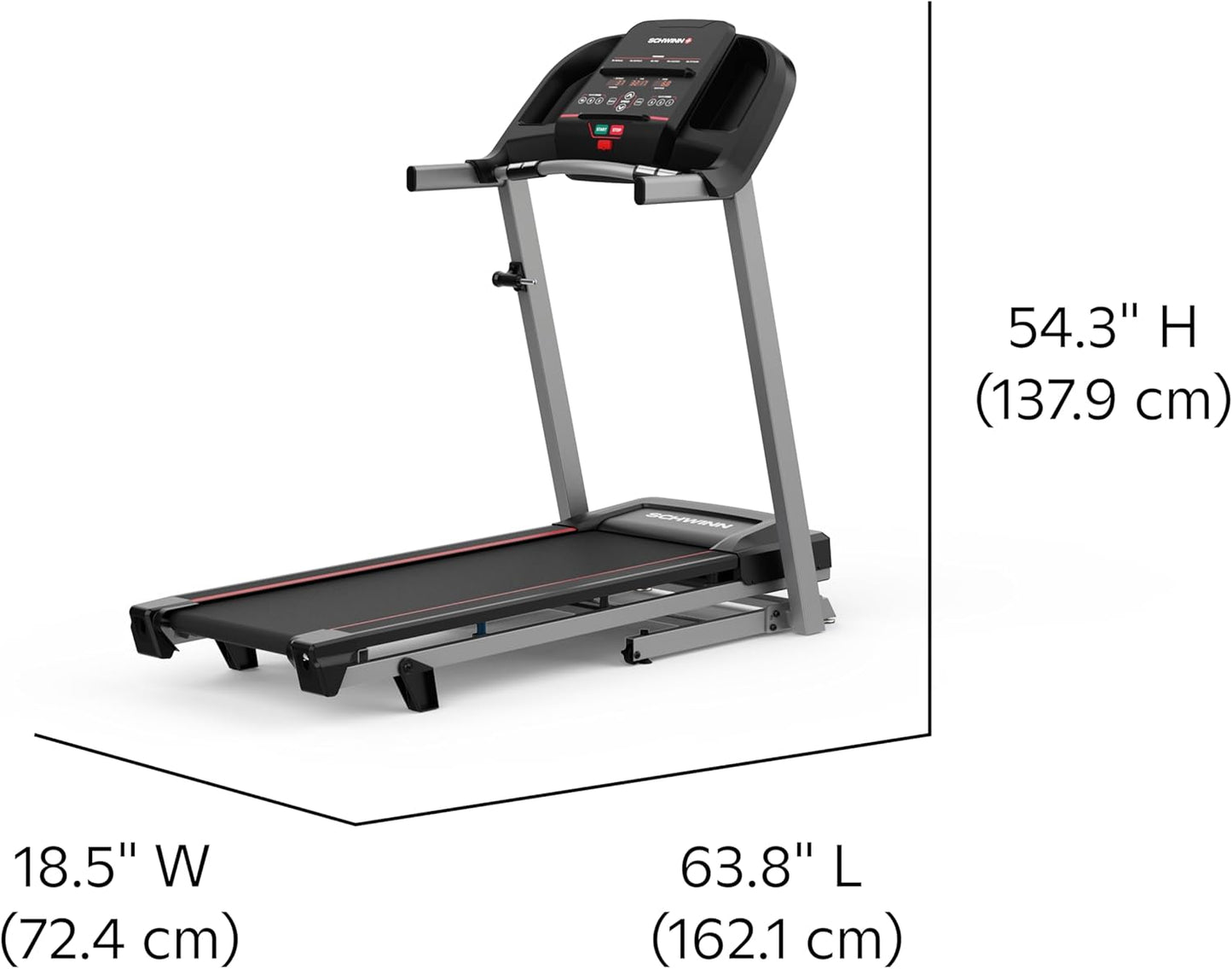 Schwinn Fitness Treadmill - Compact Design for Home Workouts | Foldable & Space-Saving