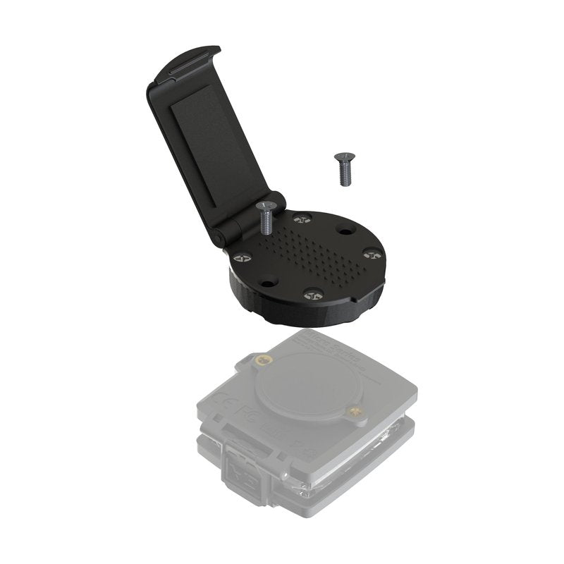 Guardian Angel Flashlight Snap Lock Mount Accessory – Magnetic Mount with Screw-in Feature – Clip Securely Snaps Close Around Straps – for Thinner Dog Straps, Backpacks, Molle, Thin Straps & More