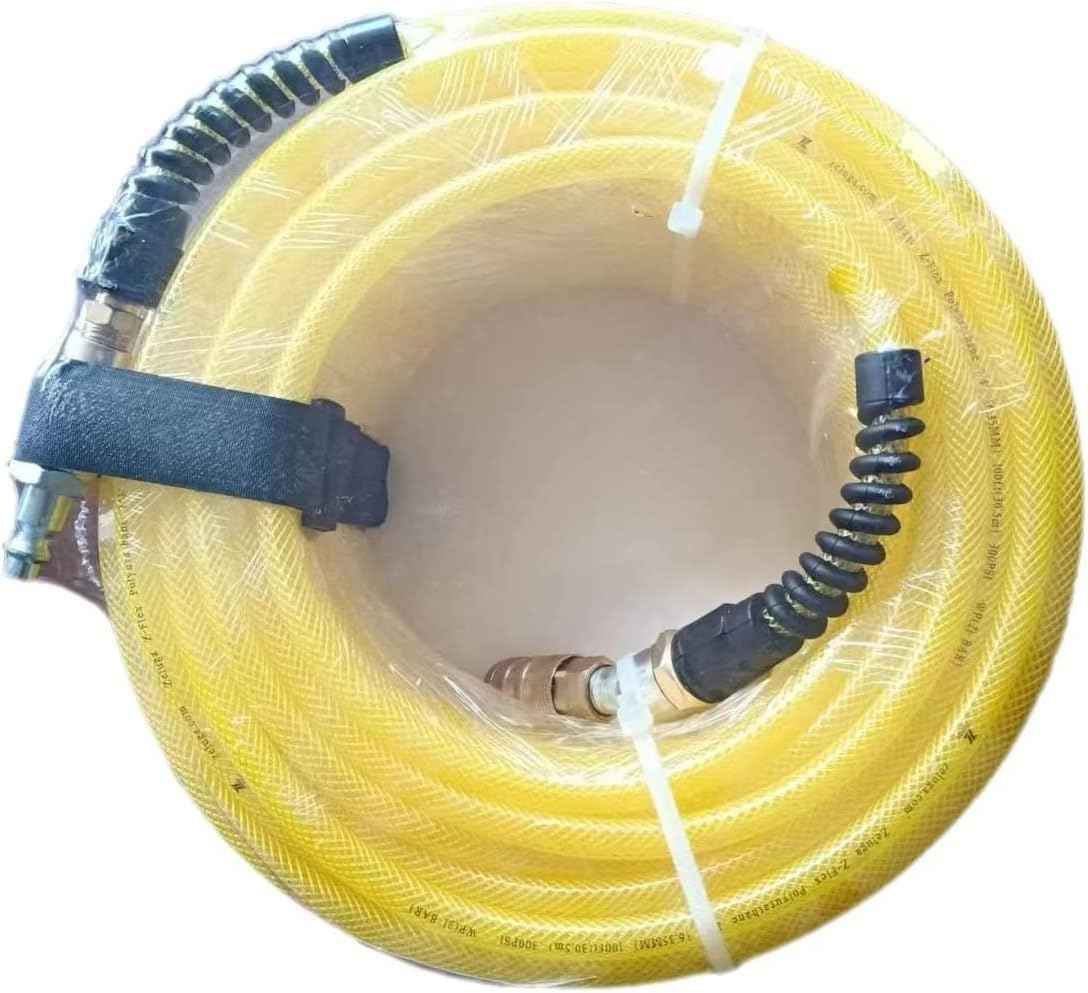Z-Flex 1/4in. x 100ft. Reinforced Polyurethane Air Hose with Ball Coupler & Safety Plug - 300 PSI