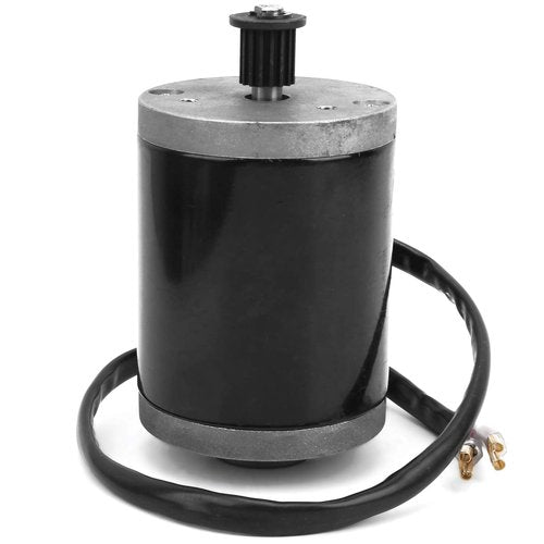 E-Scooter Brushed Motor, 12V 100W High Speed Brush Motor with 384 Pulley Belt Electric Motor for Electric Scooter Electric Modification Accessories