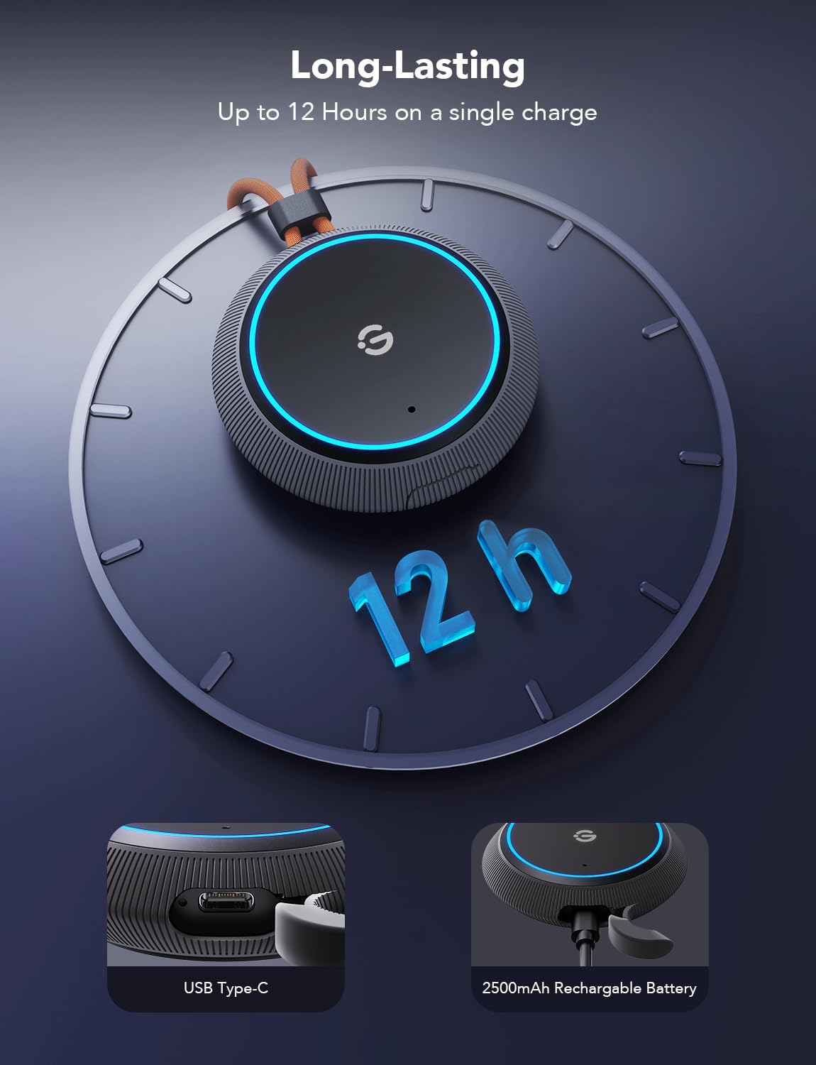 Govee Outdoor Light Show Box - Bluetooth Music & Scene Modes, IP65 Waterproof, Battery Powered