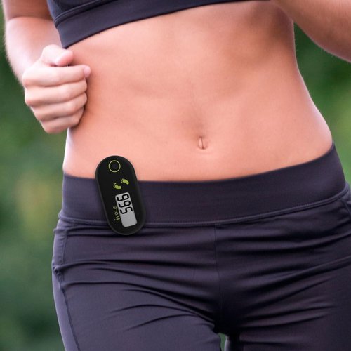 3D Pedometer - Accurate Clip-On Step Counter with Large Digital Display for All Ages