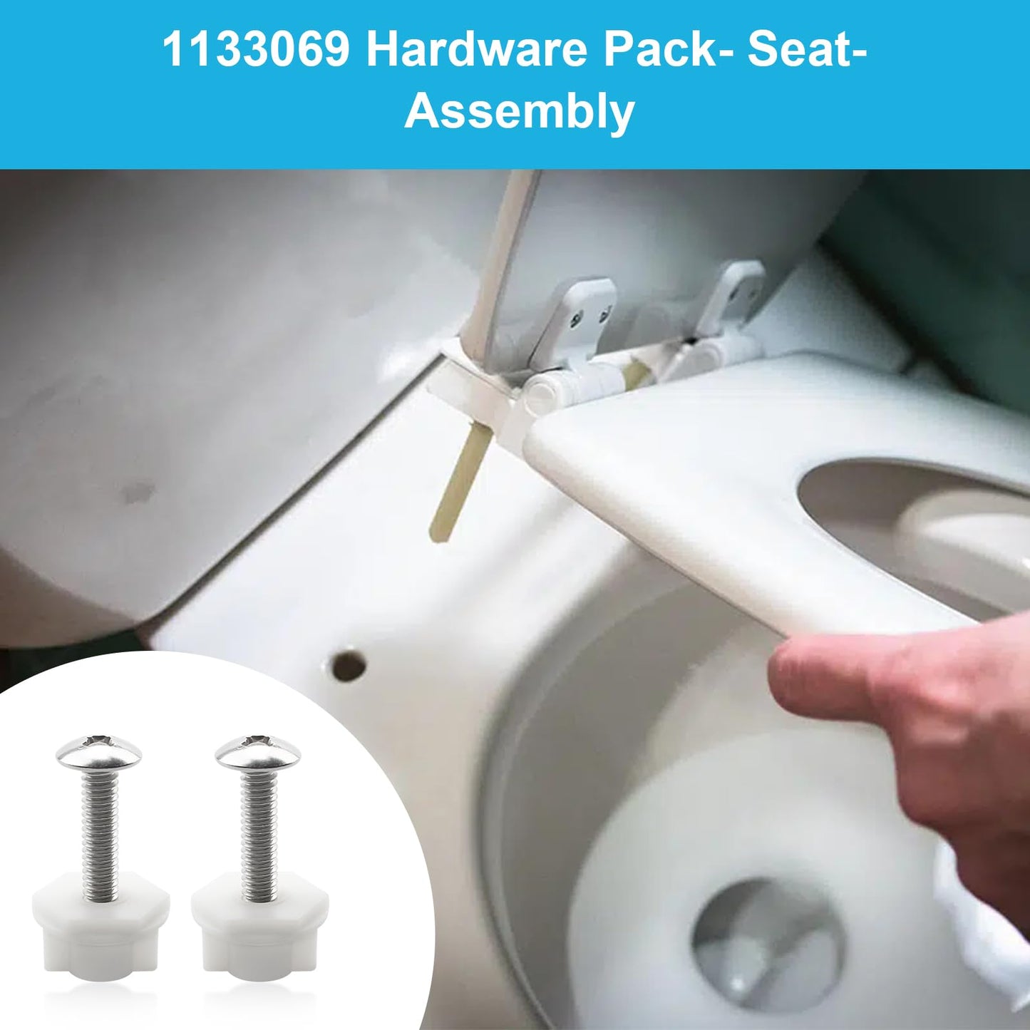 TNITRIB Toilet Seat Bolts for Kohler 1133069 Hardware Pack, for Kohler Toilet Seat Parts Replacement