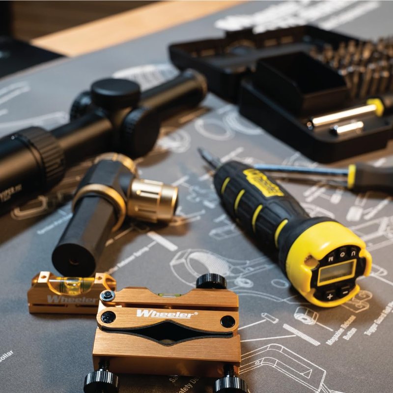 Wheeler Professional Laser Bore Sighter with Magnetic Connection, Multiple Caliber Usage and Storage Case for Scope Mounting, Gunsmithing and Maintenance