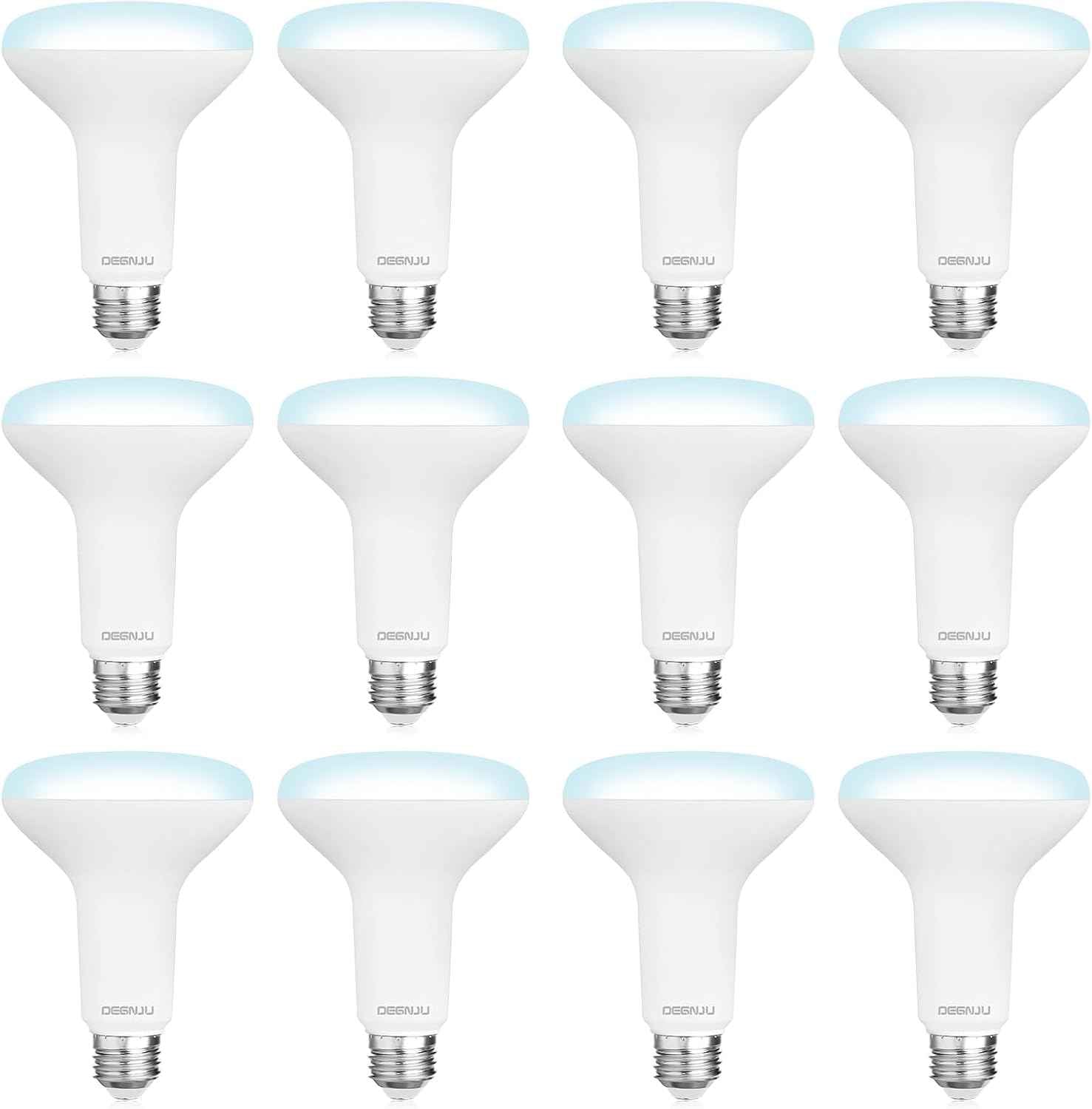 BR30 LED Flood Light Bulbs 24-Pack, 7W Dimmable 650LM Soft White 2700K, E26 Base