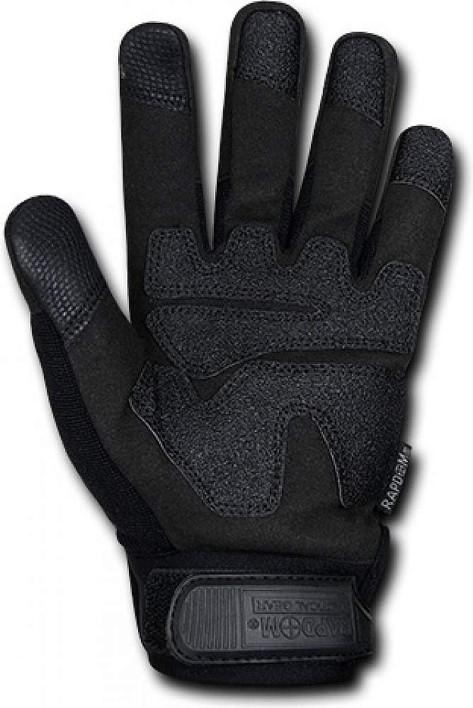 Rapdom Tactical Impact Protection Gloves, Black, Medium