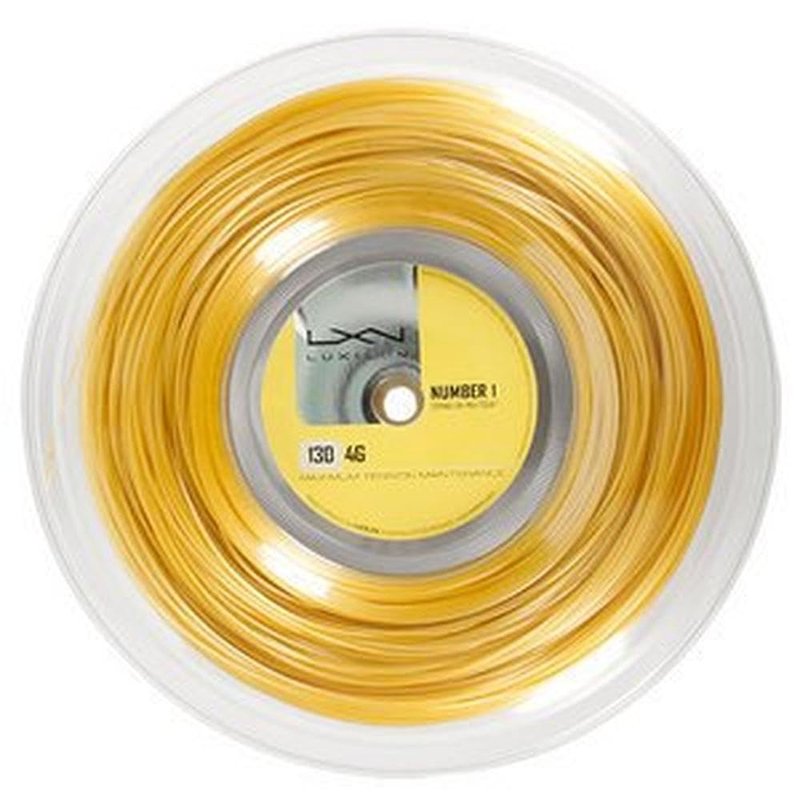 Luxilon 4G 130 Tennis String - 200m Reel, Gold