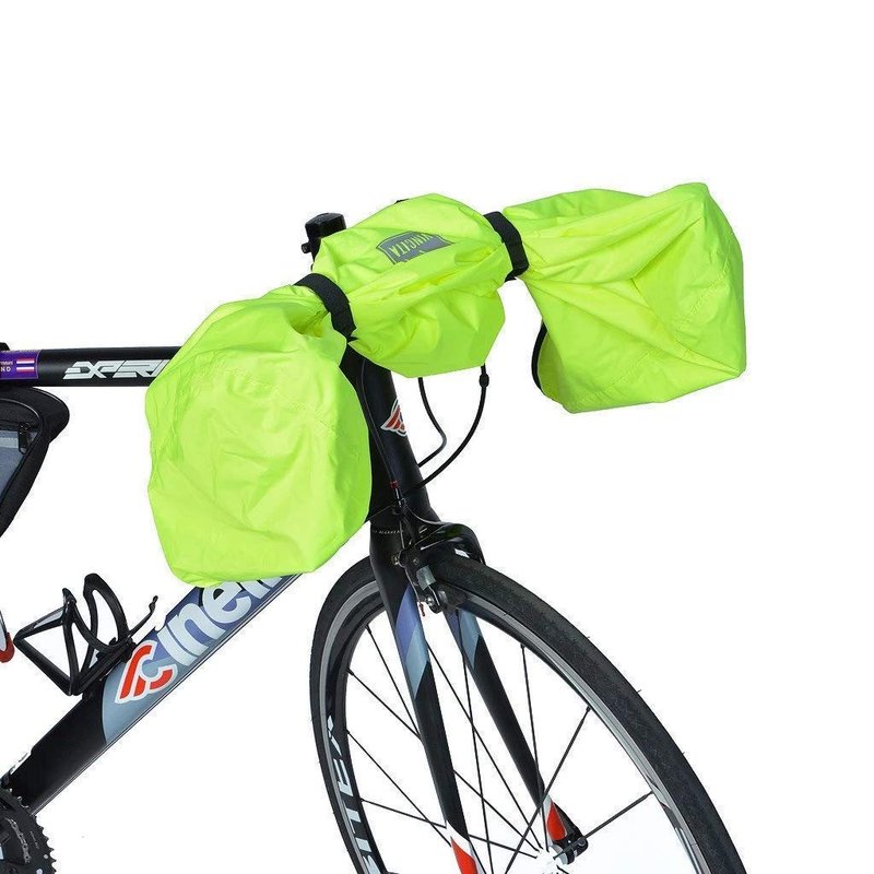 Vincita Waterproof Durable Bike Handlebar Cover – Rain Cover for Road Bicycles, Outdoor Storage Protection from Dust, Rain, Wind & Sunlight (Black)