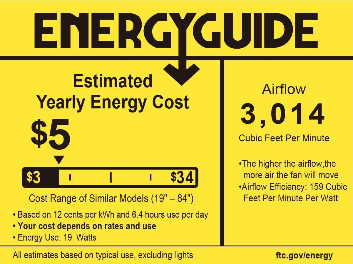 52-Inch Ceiling Fan with Remote Control & Dimmable Light - Noiseless DC Motor for Indoor/Outdoor Use