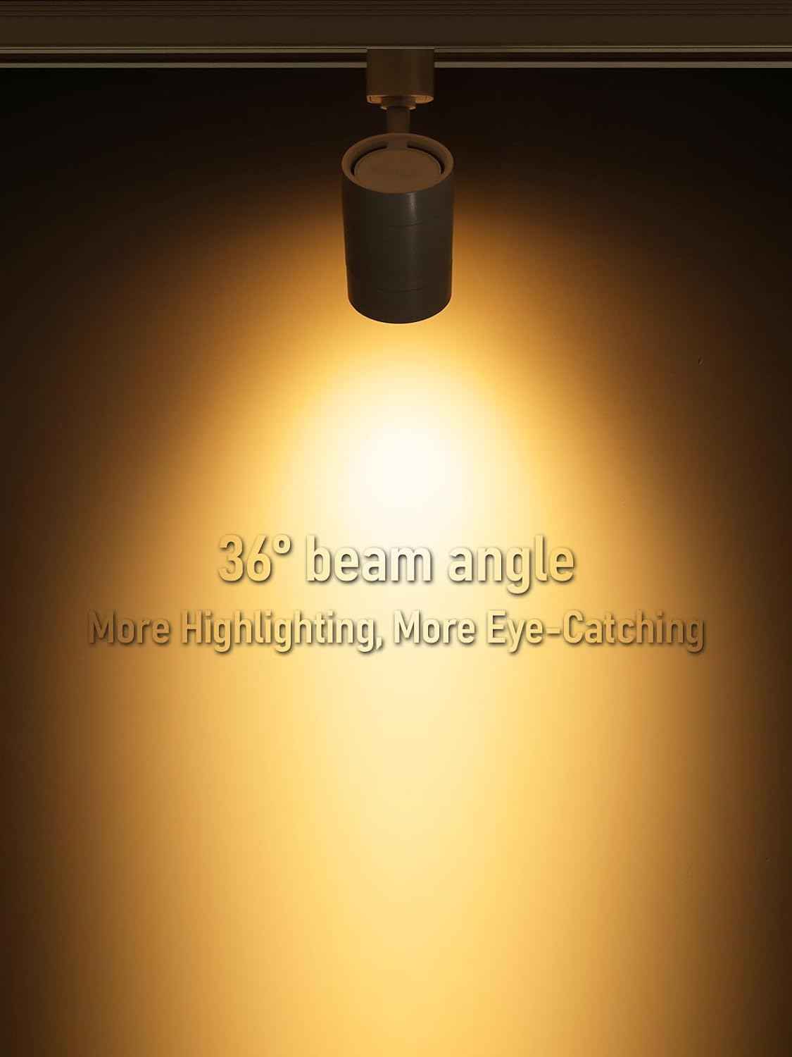 8.5W Dimmable LED H Track Lighting Heads - 4000K Cool White, CRI90, Pack of 4