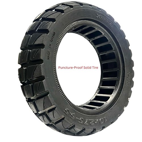 Size 10x2.75~70/65-6.5 Airless Solid Scooter Tire – Never Flat, Non-Puncture Tubeless Replacement forEMove Cruiser, Evercross H5, Iscooter Ix3, Hiboy Titan and More