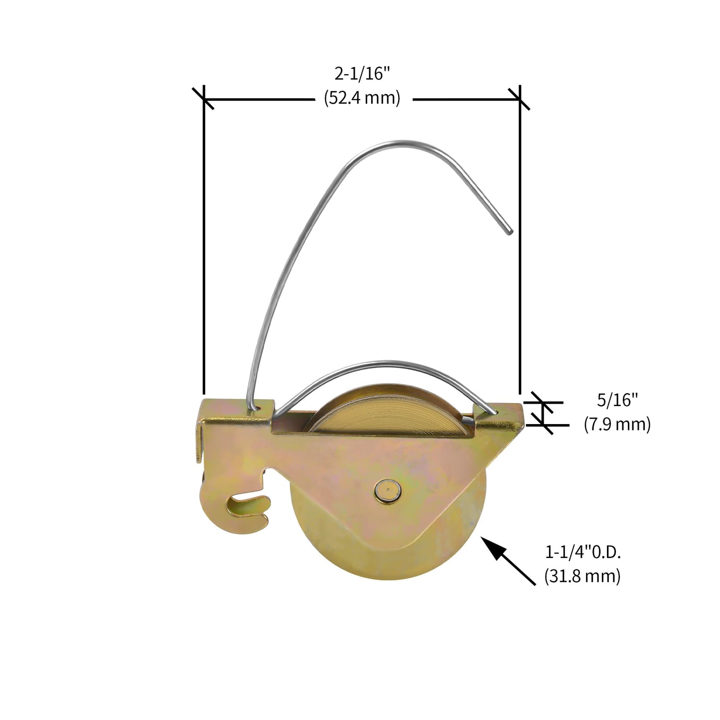 2-Pack Sliding Screen Door Rollers - Compatible with KDEX20 Series KD Screen Doors | Durable 1-1/4" Steel Ball Bearing Tension Wheels for Smooth Glide & Easy Replacement