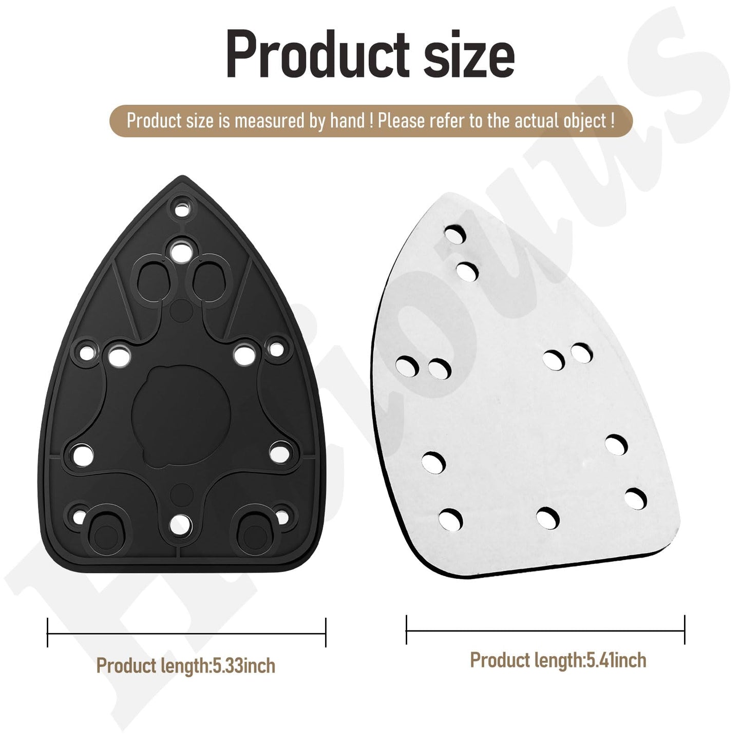 2 Pack 039065005001 Mouse Sander Replacement Pads Compatible with Ryobi Ridgid/Homelite CFS1503K CFS1503 CFS1502 CFS1503G Backing Platen Detail Sander