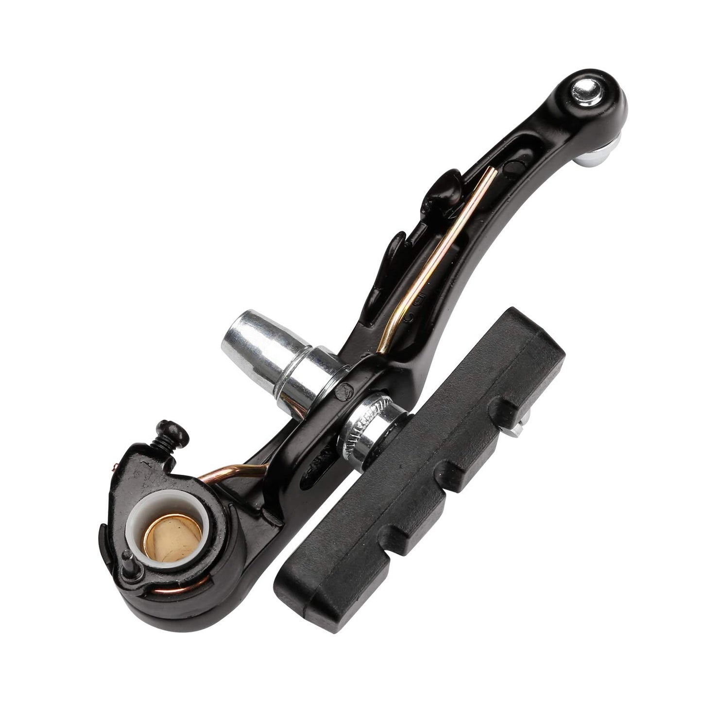RUJOI Bike V-Brake Set, Aluminum Alloy 110 mm Arms, Front & Rear Calipers with 4 V-Brake Pads and Mounting Bolts, Universal Fit for MTB/BMX/Road, Black