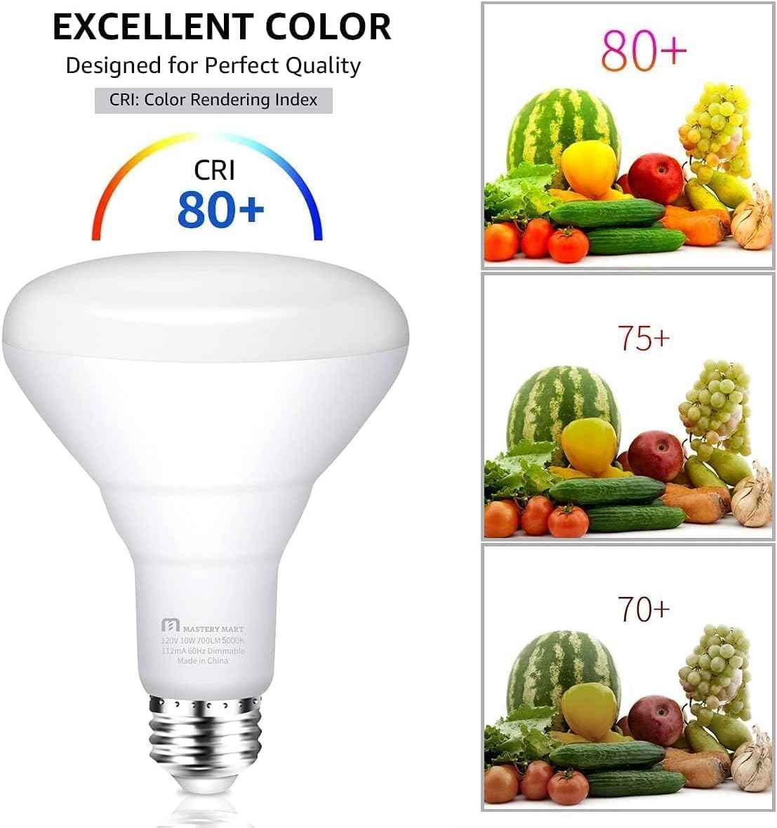 BR30 LED Bulbs 36-Pack - 65W Equivalent, 5000K Daylight, Dimmable, Flicker-Free, Energy Efficient E26 Base