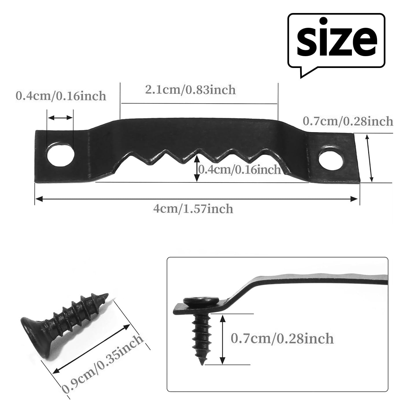 251 Pcs Picture Hanging Kit Heavy Duty Picture Hangers with Screws Black Picture Frame Mounting Hardware Picture Frame Hanging Kit Picture Hanging Hardware Tool for Frame Hanging