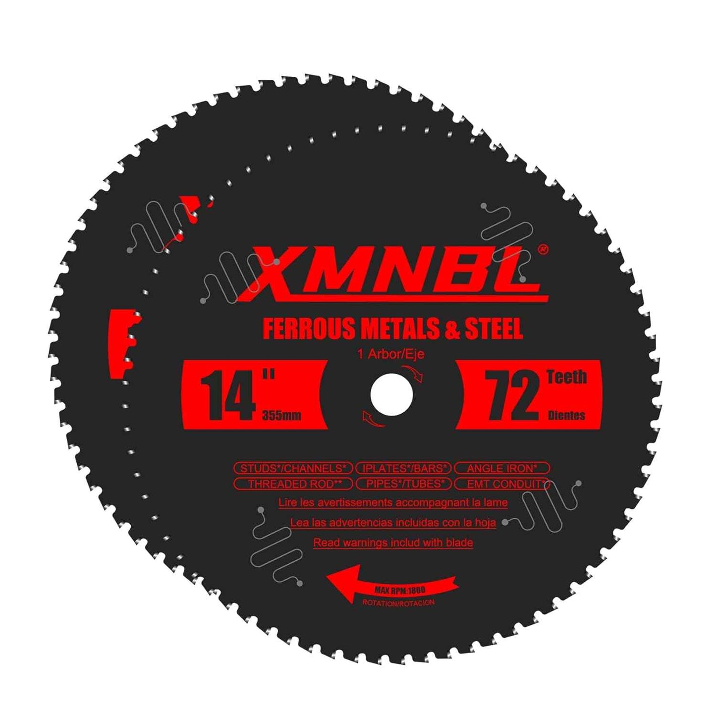 14-Inch Steel Cutting Saw Blade - 72T Carbide Replacement for Diablo D1472CF & Evolution Chop Saws