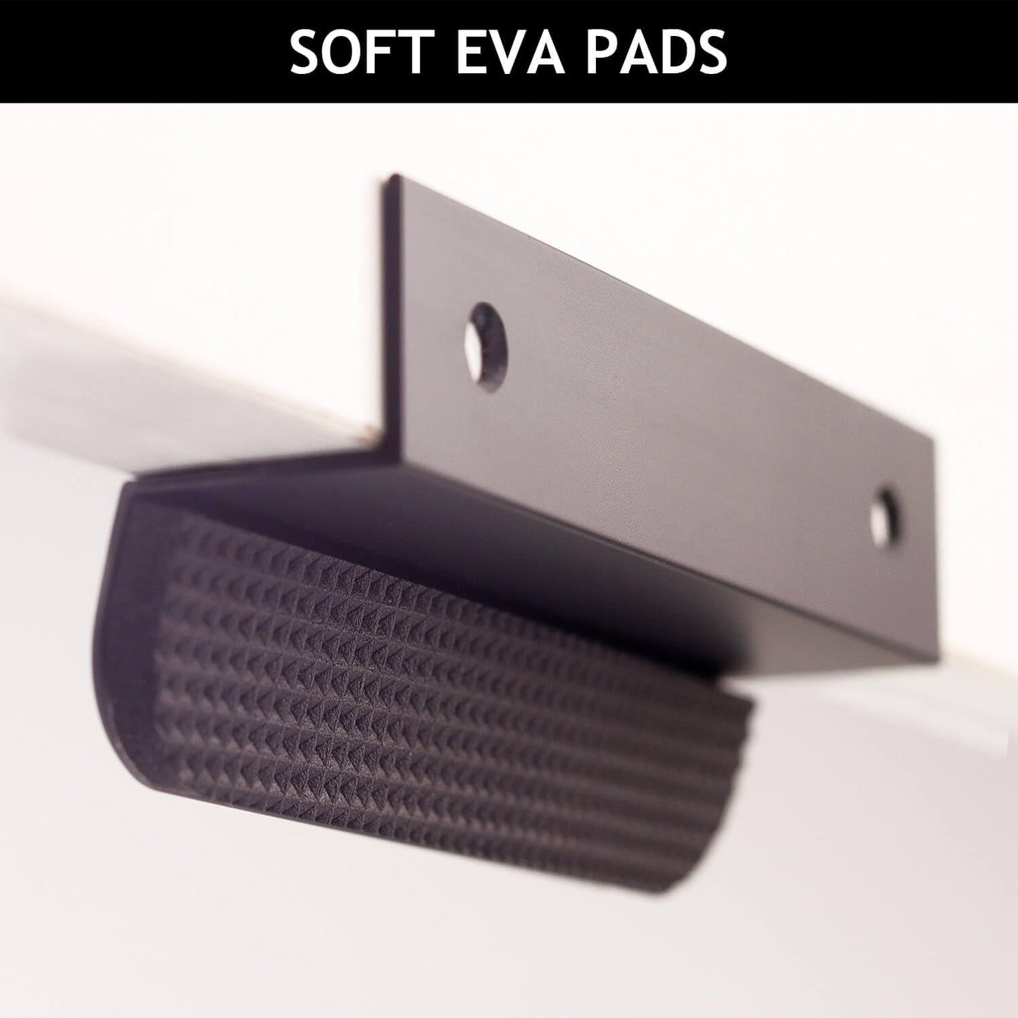 RVPEKUPE 1-Pack Under Cabinet Foot Pull with Adhesive and Screws, Hands Free Toe Foot Pull Opener for Kitchen Trash Cabinet Drawer, 4 Inch (Matte Black)