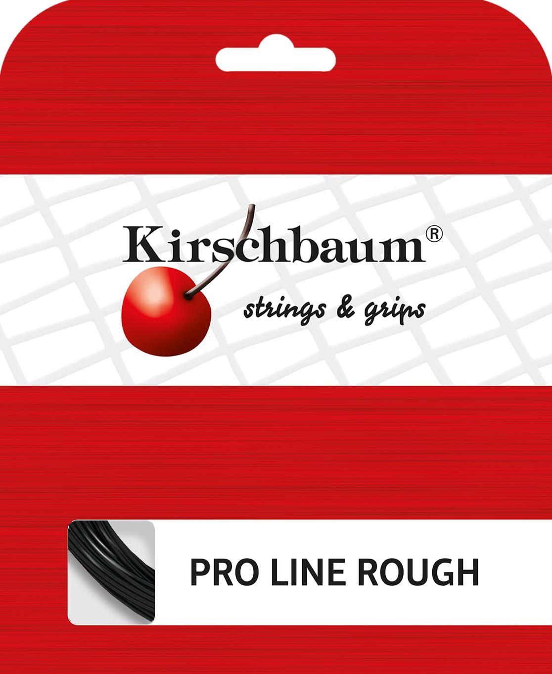 Kirschbaum Set Pro Line II Rough Tennis String, 1.20mm/18-Gauge, Black