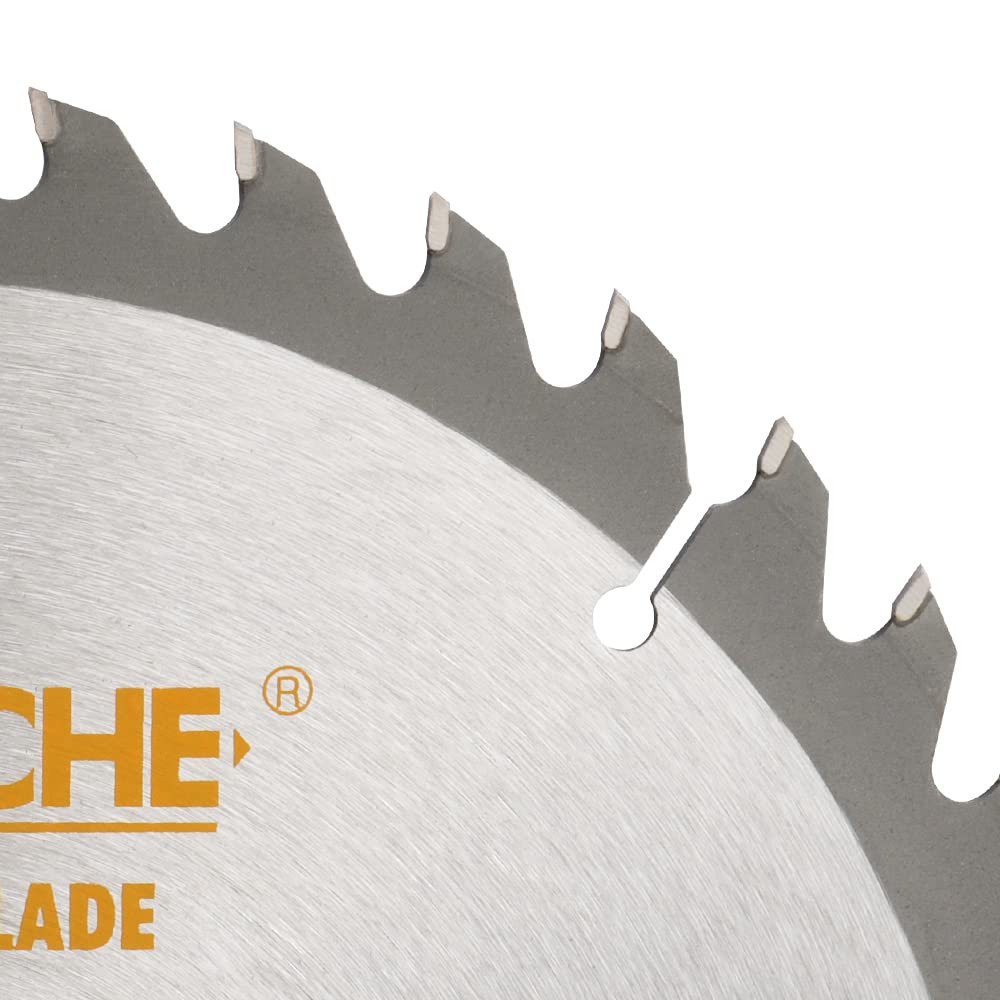 Hoteche 8-1/4-Inch Circular Saw Blade for Wood 40-Tooth Tungsten Carbide-Tipped Blade High-Performance Professioal Saw Blade for Miter Saw and Table Saws, Hole Size 5/8-inch