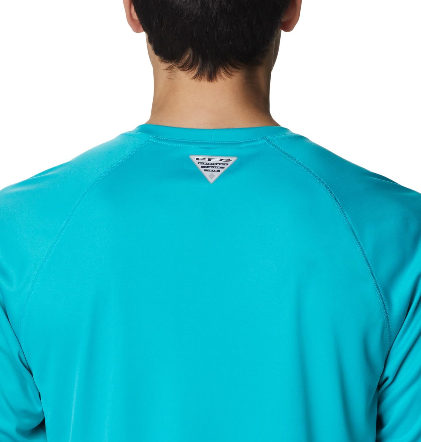 Columbia Men's Terminal Tackle Long Sleeve Shirt, Turquoise/Cool Grey Logo, 2X Big