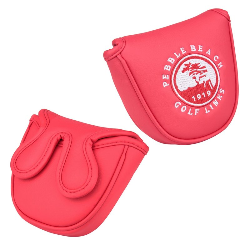OGECLF 1pc Golf Club Mallet Putter Head Cover for Center Shaft Putters Center Shaft Mallet Cover with Magnetic Closure (Red)
