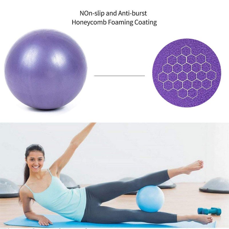 XIECCX Mini Yoga Balls 9 Inch Exercise Pilates Therapy Balance Barre Equipment for Home Stability Squishy Training PhysicalCore Training(6 PCS)