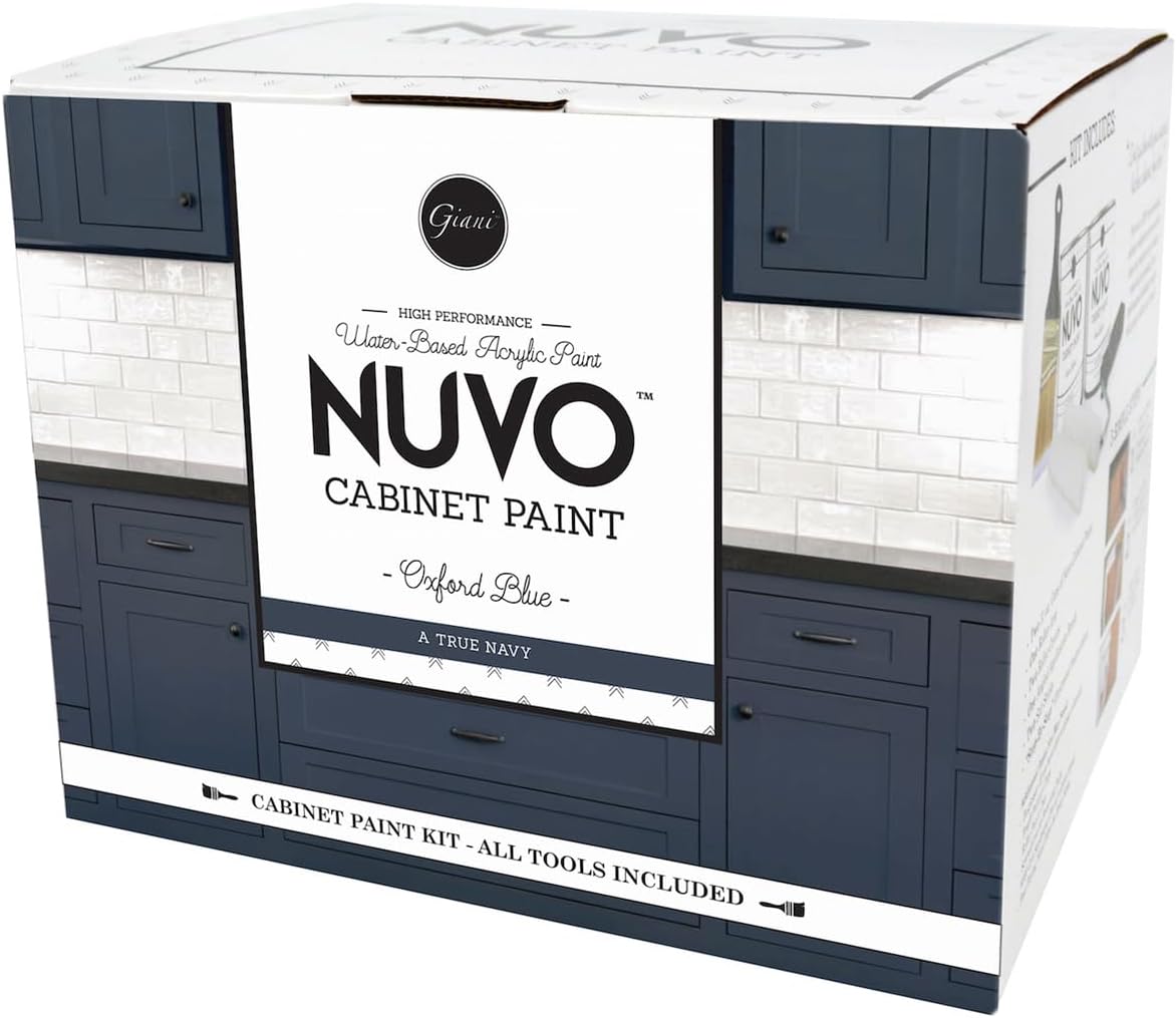 Oxford Blue Cabinet Makeover Kit - 7-Piece DIY Set for Regal Navy Finish