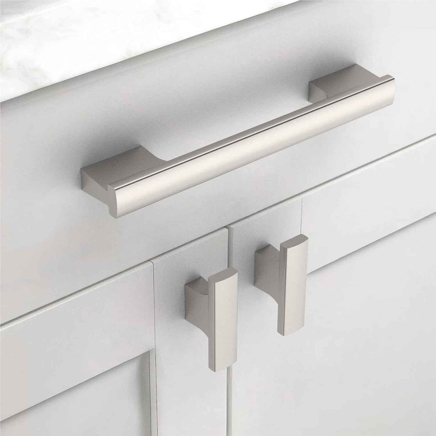 30 Pack Matte Black Kitchen Cabinet Knobs - Durable Zinc Drawer Hardware for Dressers