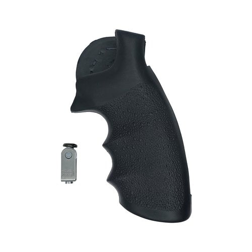 Hogue OverMolded Rubber Grip for Ruger Security Six, Black - 87000