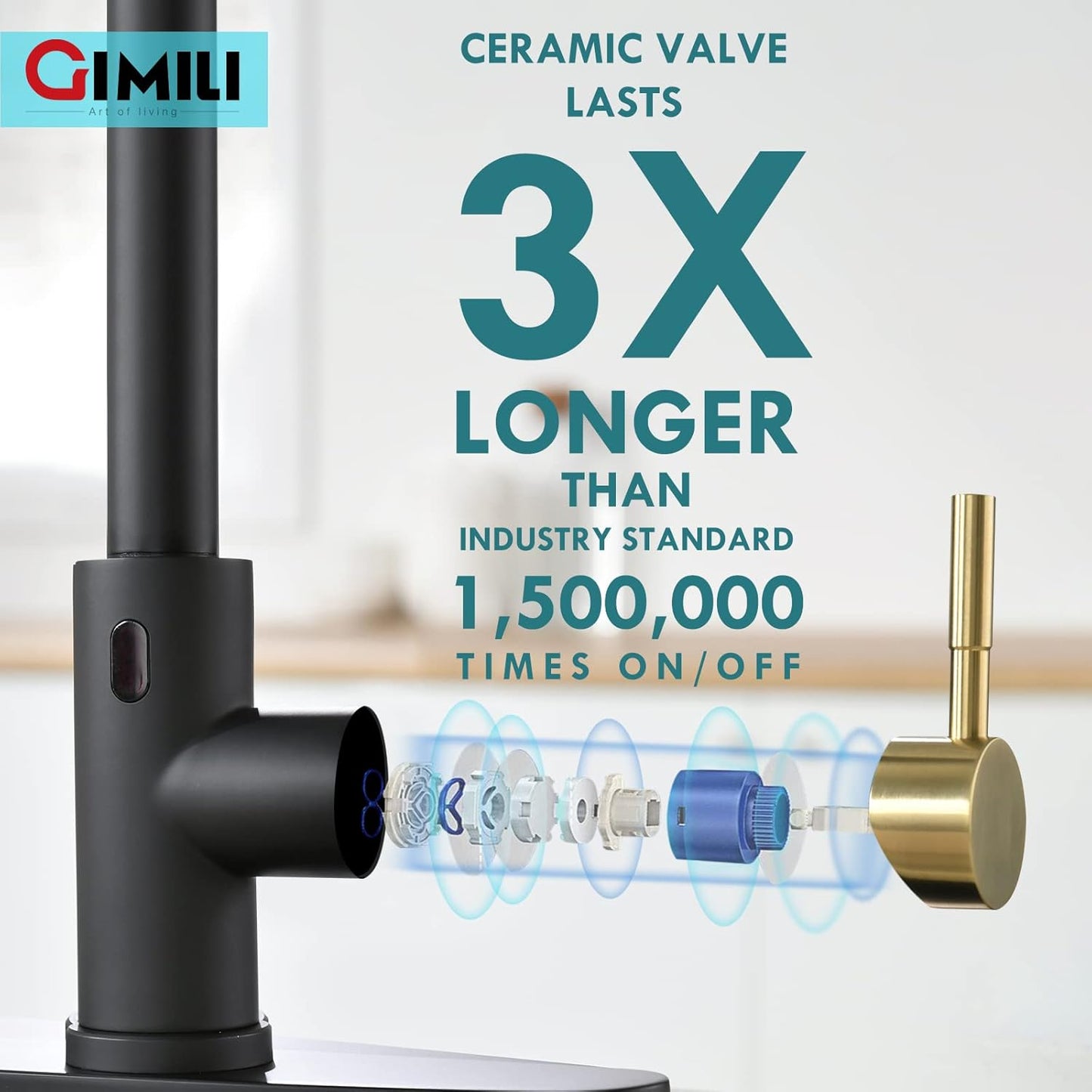 Matte Black Kitchen Faucet with Soap Dispenser - Commercial Single Handle Pull Down Sprayer