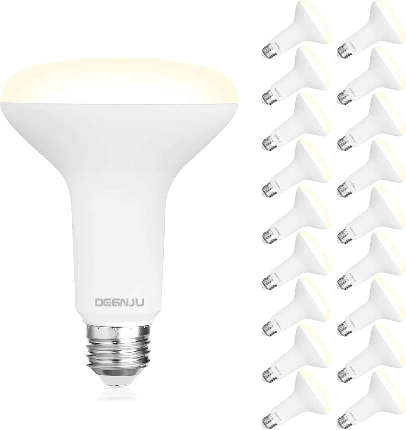 BR30 LED Flood Light Bulbs 24-Pack, 7W Dimmable 650LM Soft White 2700K, E26 Base