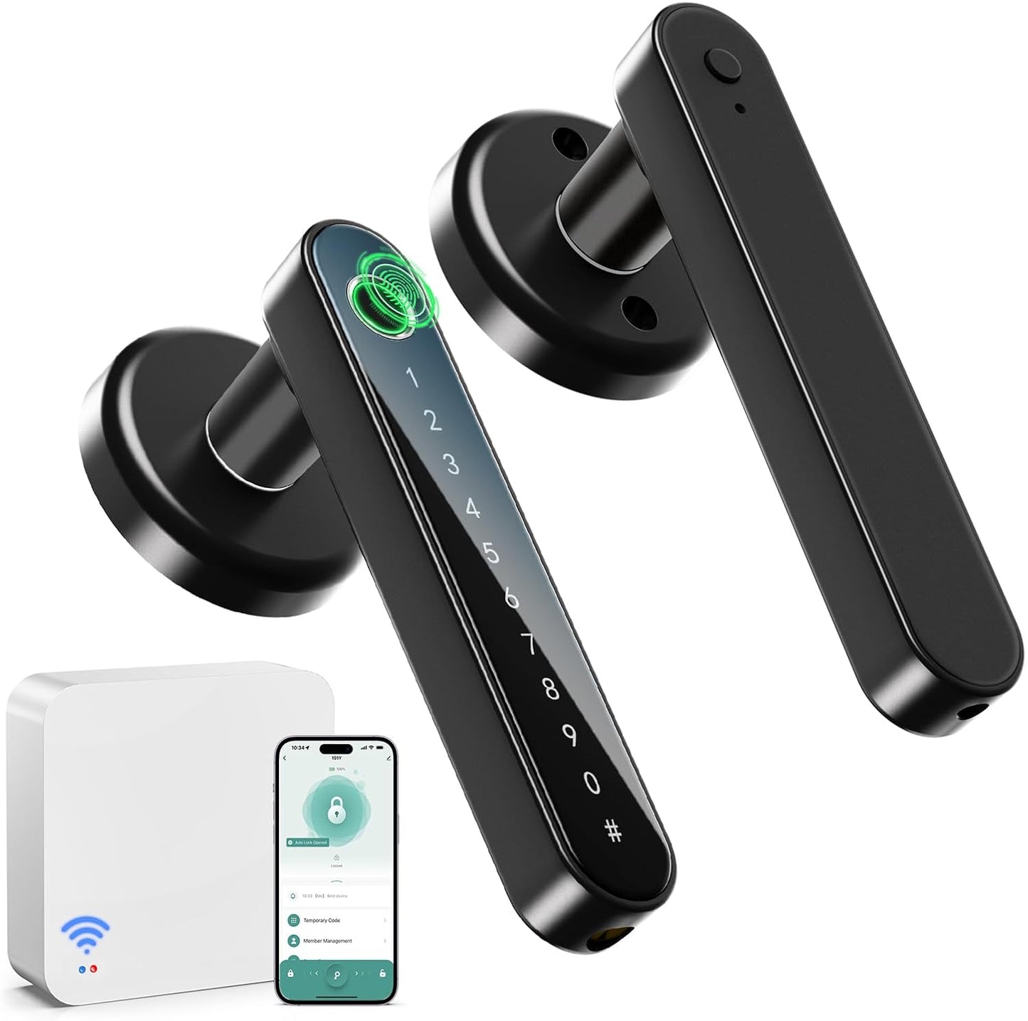 Smart Fingerprint Door Lock with Keypad - Keyless Entry Lock for Home & Office