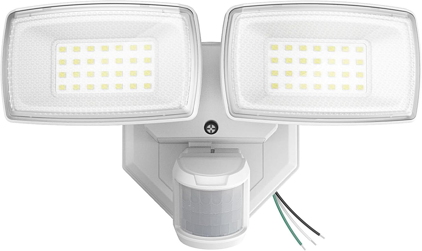 Onforu 32W Motion Sensor Outdoor Security Lights - 3200LM LED Flood Light, IP65 Waterproof, Dusk to Dawn for Garage & Yard (Black)