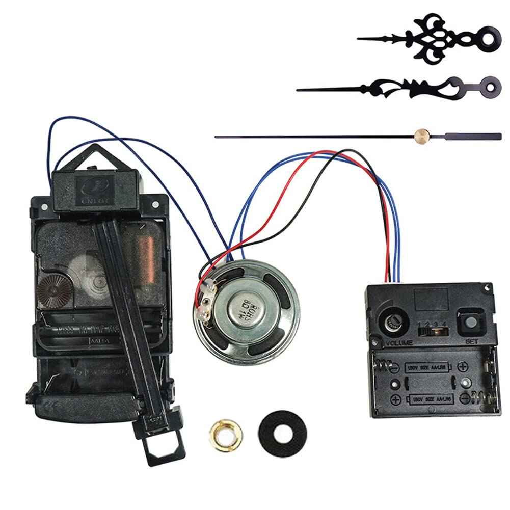 EUBUY Quartz Pendulum Clock Movement Mechanism Repair Parts Replacement Kit Battery Powered Chime Music Box Wall Clock Movement Pendulum Clock