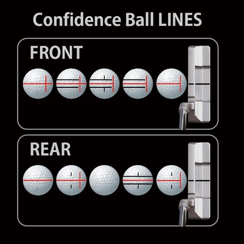 BIRDIE79 Birdie T-Putt Liner Black Golf Ball Marker Tool Kit. 360-Degree 3-Line Plus Vertical Line Putting Alignment Tools with Marker Pens and Gift Box - Enhance Accuracy & Confidence (2 Packs)