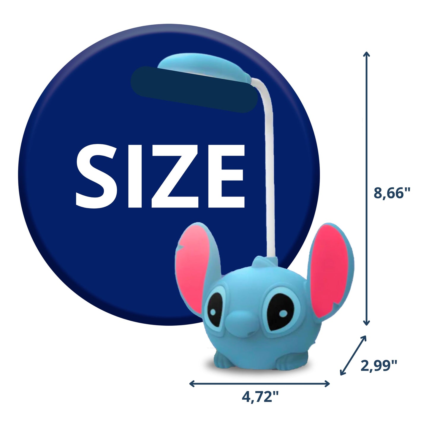 BOGAZNET Blue Cartoon Kids Desk Lamp – Night Table Light Cartoon Figural Cute Table Lamp for Kids Bedroom Light for Bedrooms Boys Room Decor Birthday Gift