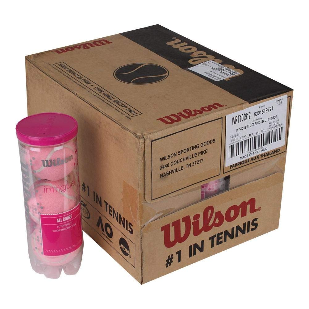 WILSON Intrigue All Court Pink Tennis Balls (1/2-Case)