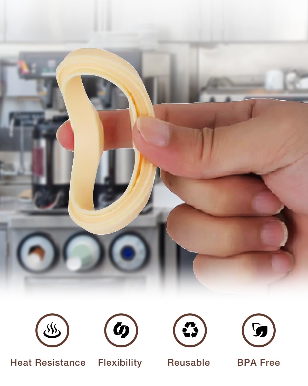 2PCS 54mm Silicone Steam Ring for Breville Espresso Machine 878/870/860/880/810/840/450/500 and Sage 880/878/875/870/810/500, Breville Espresso Machine Accessories Grouphead Gasket Replacement Part