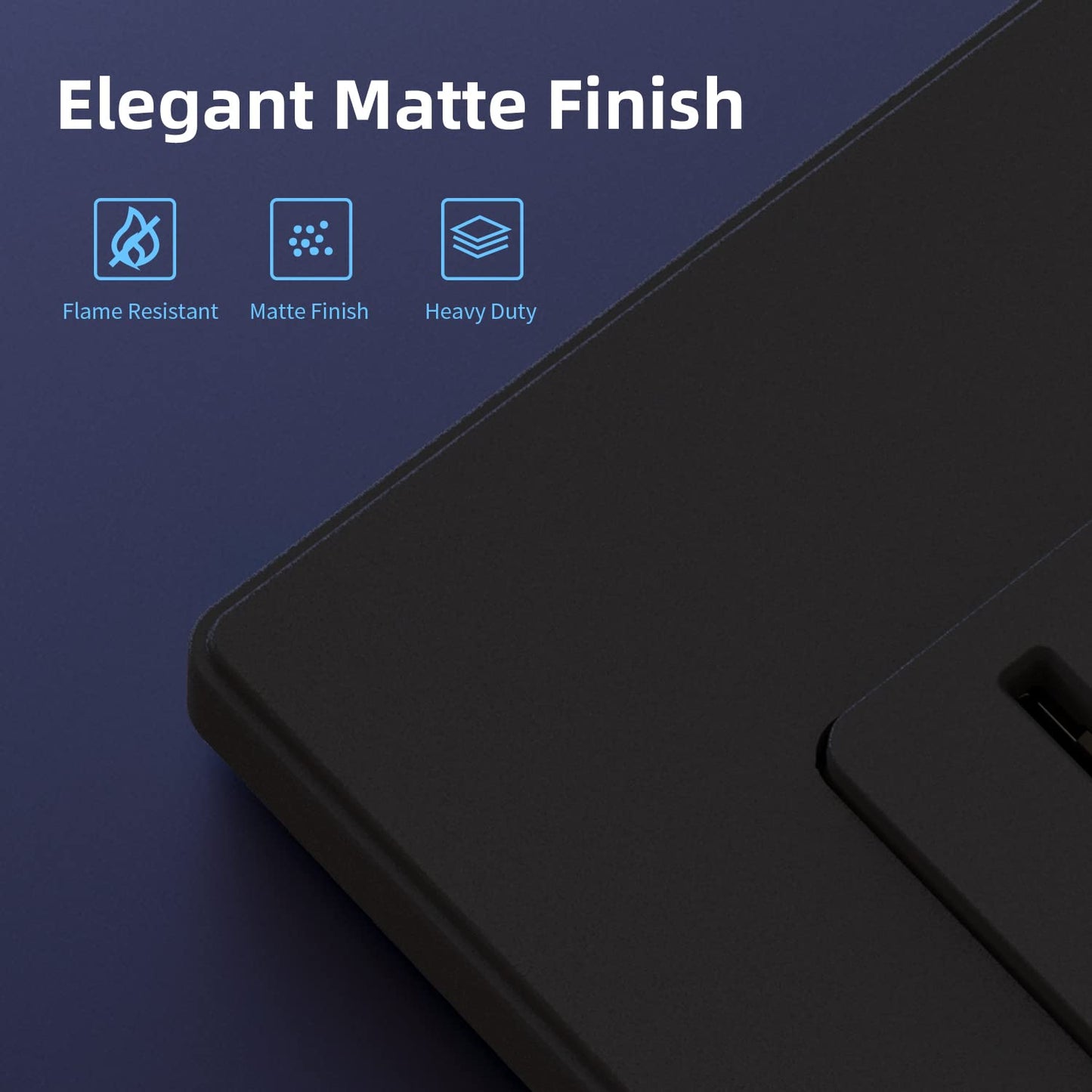 15A Matte Black Electrical Outlet Receptacle - 20 Pack, NEMA 5-15R, UL Listed