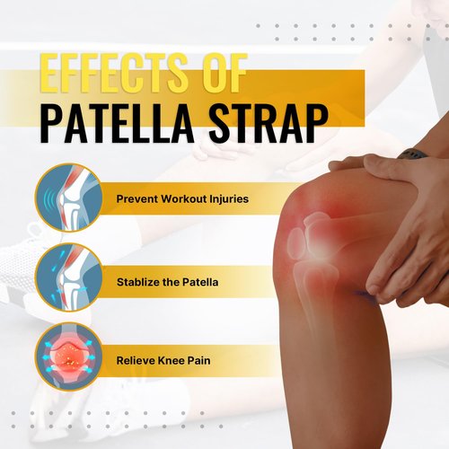 Fit Geno Knee Strap Patella Support: Knee Band for Patellar Tendon Pain Relief - Knee Brace for Tendonitis Jumpers Running Sports Basketball Men Women 2 Packs (Black)