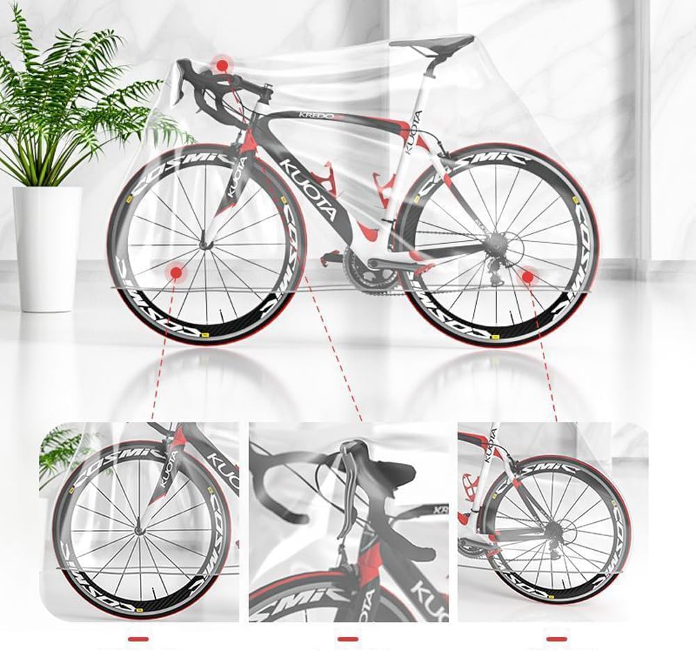 Skiennix Bike Covers - Lightweight Waterproof PEVA for Outdoor & Indoor Storage | 2 Pack