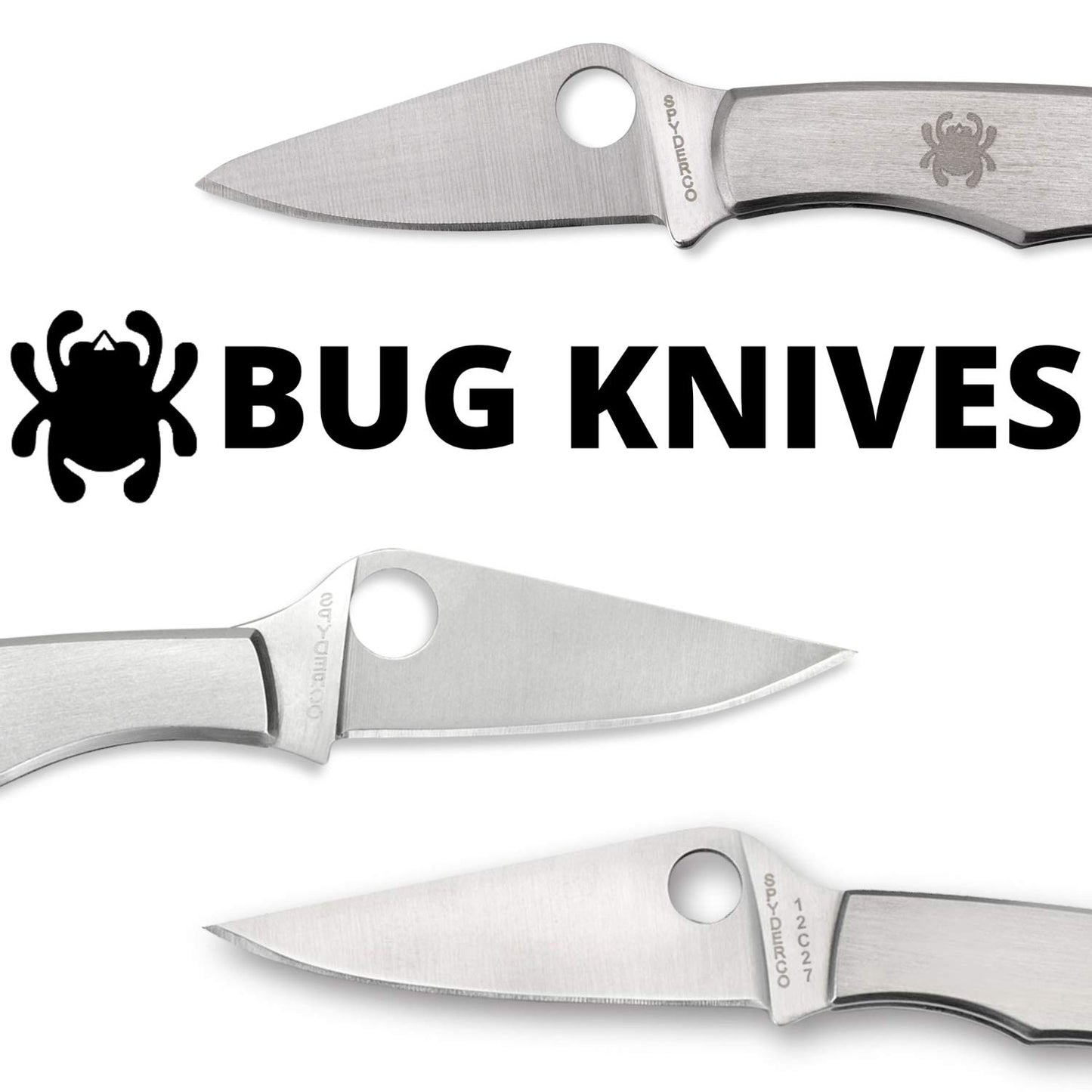 Spyderco Honeybee Folding Pocket Knife with 1" 3Cr13 Steel Blade and Stainless Steel Handle - EDC Knife for Men and Women, Perfect for Hunting, Tactical, Camping, Survival, Hiking - PlainEdge - C137P
