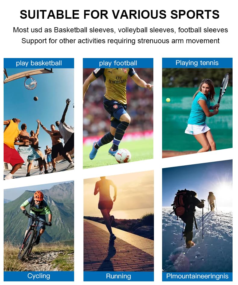 Elbow Compression Sleeve with Padding - Large White - 2 Pack
