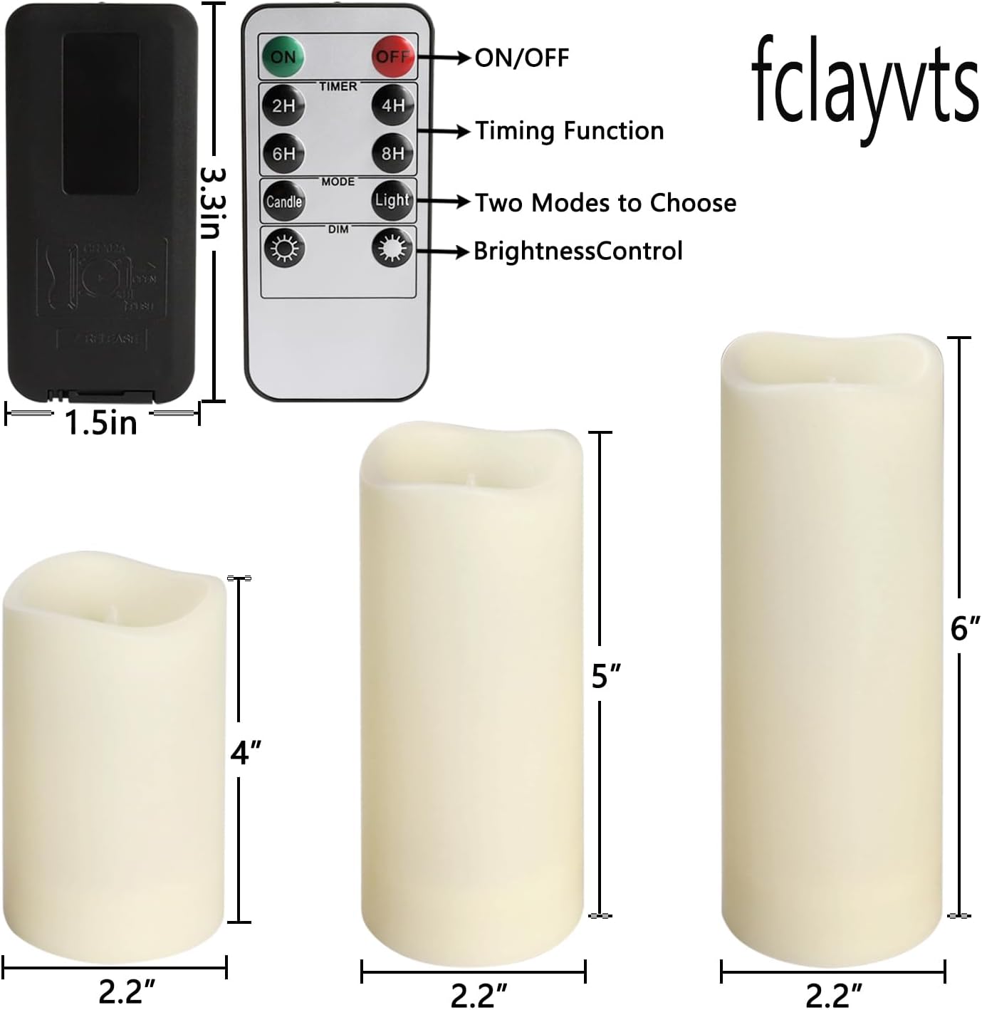 24-Pack Remote Control LED Flameless Candles - 3D Flame Timer Candles for Home, Weddings & Holidays