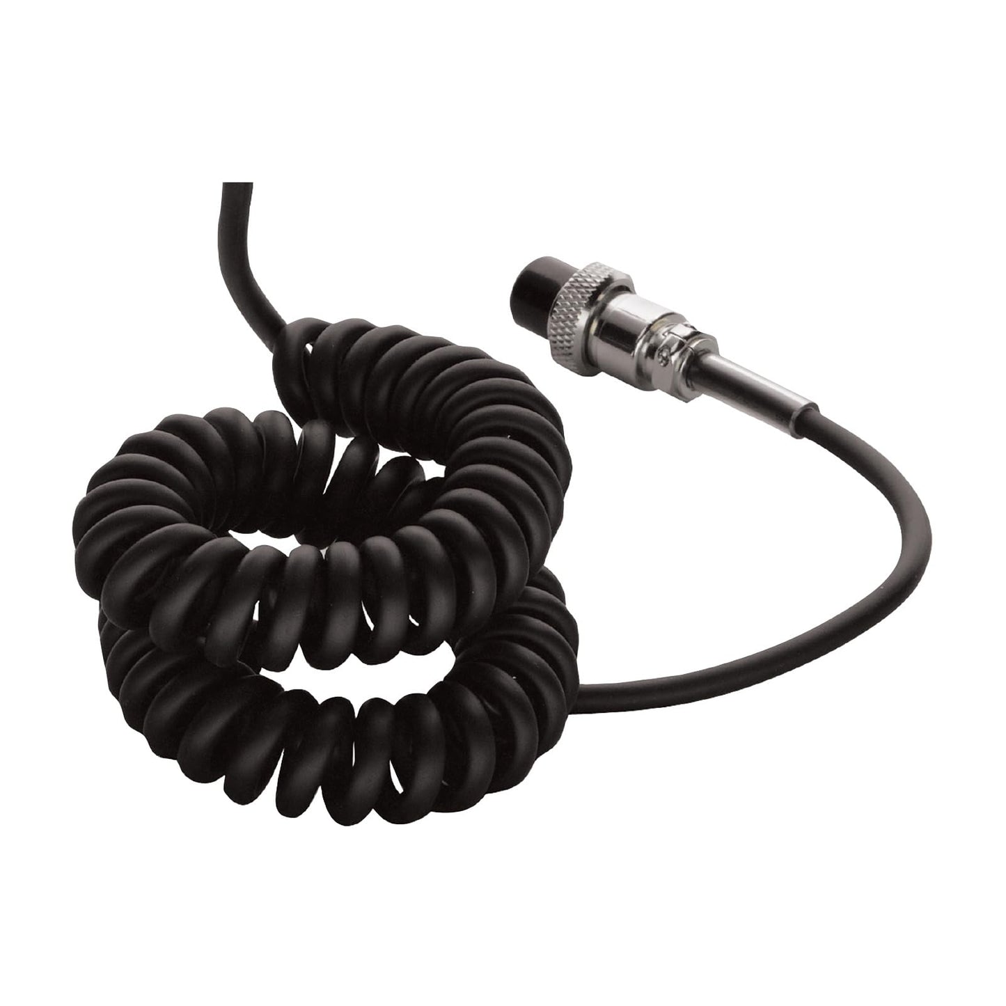 Cobra HG M77 Premium Replacement Noise Canceling CB Microphone (Black) – 4 Pin Connector, 9 Foot Cord, Heavy Duty ABS Shell, Wire Mesh Grille, Left Side Push To Talk, Chrome Connector, One Size