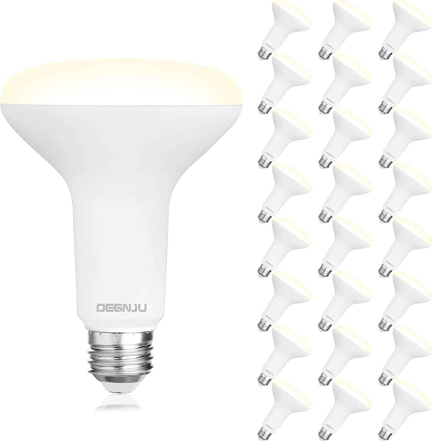 BR30 LED Flood Light Bulbs 24-Pack, 7W Dimmable 650LM Soft White 2700K, E26 Base