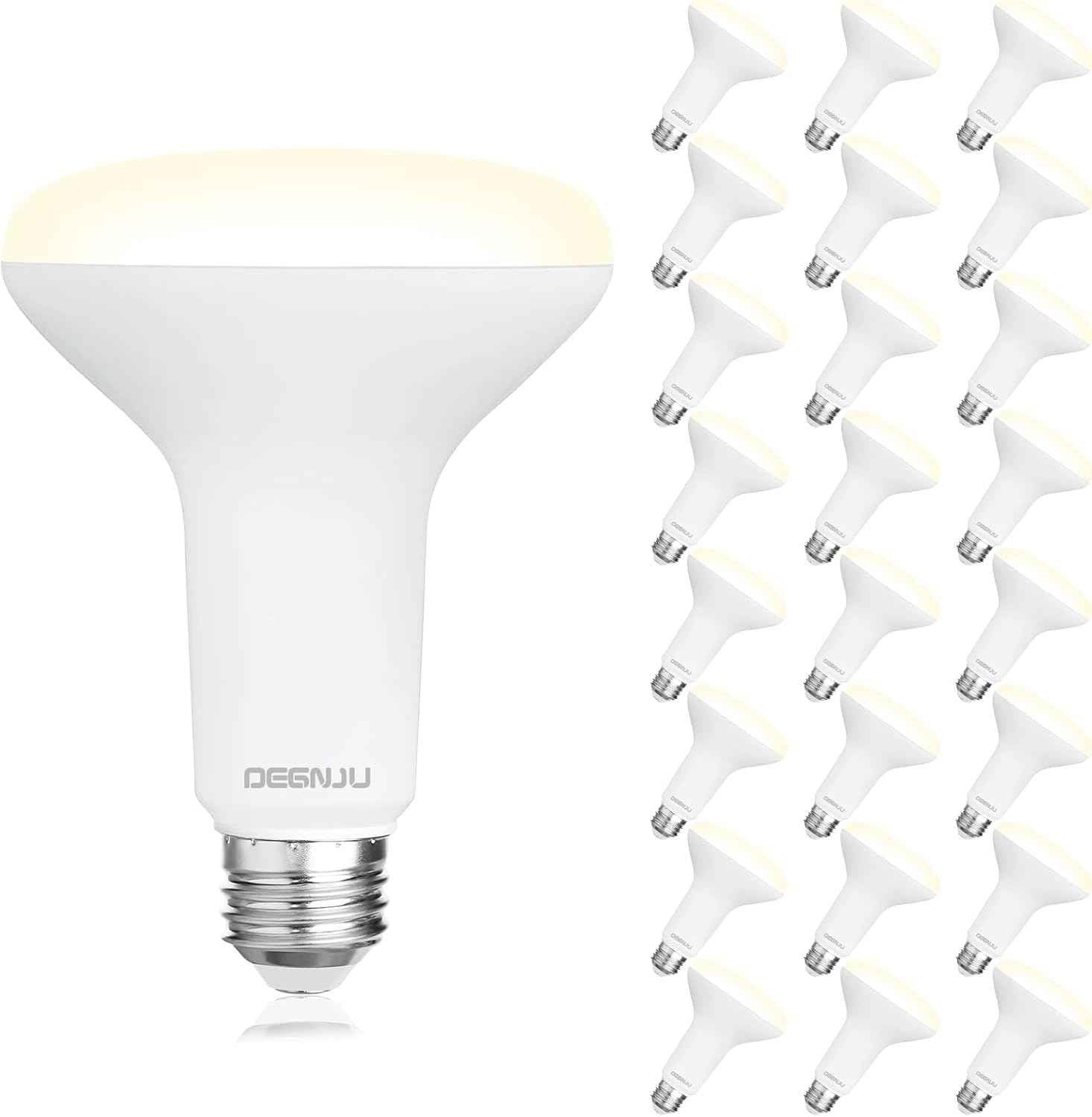 BR30 LED Flood Light Bulbs 24-Pack, 7W Dimmable 650LM Soft White 2700K, E26 Base