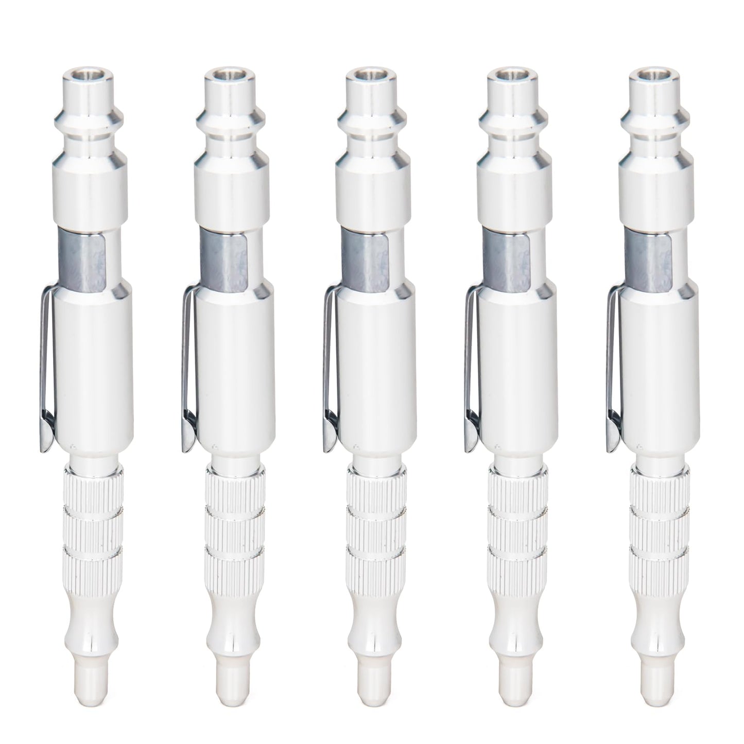 Kodilin 5Pcs 1/4"I/M Type Plug Air Blow Gun,Adjustable Pocket Blow Gun