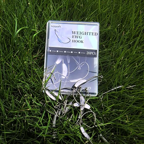 Weighted Fishing Hooks with Twist Lock - 7/64oz 20 Pack